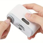 Electric Automatic Nail Clipper and Polisher for Adults - USB Rechargeable, 2-in-1 Fingernail Trimmer with Illuminated Manicure Tool, Lithium Battery, Precise Control, Ideal for Home and Salon Use, Nail Care Device | Minimalist Nail Trimmer | USBrechargea - Image 2