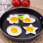4pcs Stainless Steel Egg Mold Set - Heart, Star, Flower, Round Shapes - Metal Breakfast Shaping Tool Set for Home Cooking - Image 5