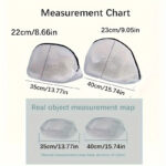 ⁦1pc Polyester Mesh Shoe Laundry Bag for Washing Machine - Protective Anti-Deformation Household Footwear Wash Bag with Durable Zipper - No Battery Required⁩ - الصورة ⁦5⁩