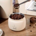 1pc Bincoo Stainless Steel Coffee Canister, Vacuum Sealed Press-Type Freshness Preservation Container, 304 Stainless Steel Light-Blocking Storage Jar for Coffee Beans - Image 3