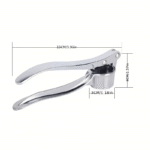 1pc Premium Stainless Steel Garlic Press - Easy Garlic Chopper And Ginger Crusher, Easy to Clean Kitchen Tools, Durable Garlic Chopper for Daily Cooking - Image 4