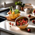 1pc Premium 304 Stainless Steel Colander - Food-Safe Rice & Vegetable Washing Basin with Efficient Drain Basket, Ideal for Kitchen Use, Rice Strainer - Image 6
