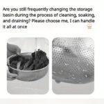 1pc Premium 304 Stainless Steel Colander - Food-Safe Rice & Vegetable Washing Basin with Efficient Drain Basket, Ideal for Kitchen Use, Rice Strainer - Image 10
