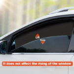 4pcs Magnetic Car Window Sunshades - Strong Magnetic Universal Fit, Heat-Resistant UV Protection, Lightweight Polyester with Striped Design for Summer Sun Protection & Privacy - Image 8