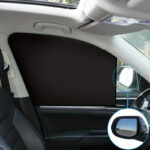 4pcs Magnetic Car Window Sunshades - Strong Magnetic Universal Fit, Heat-Resistant UV Protection, Lightweight Polyester with Striped Design for Summer Sun Protection & Privacy - Image 2