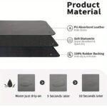 This 39.88cm x 50.04cm premium rubber dish drying mat is not only heat resistant and anti-slip, but also absorbent and stain concealing. Most importantly, it is especially easy to clean and drain, making it a must-have for restaurants, cafes, and home ki - Image 6
