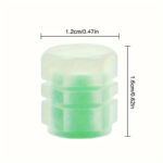 ⁦4pcs Glow-in-the-Dark Tire Valve Caps - Durable ABS Hexagonal Design, Fit for Cars, Bicycles, Motorcycles - High-Visibility Safety Caps for Night Rides & Outdoor Activities, Tire Cap⁩ - الصورة ⁦6⁩