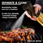 ⁦1pc, Dual-Function Oil Dispenser and Sprayer Bottle, Leak-Proof, BPA-Free Plastic, Round Shape, Hand Wash Only, Kitchen Oil Mister for BBQ, Salad Dressing, Cooking, Olive Oil Storage⁩ - الصورة ⁦7⁩