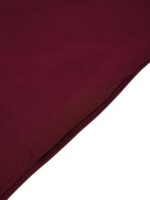 Men's Burgundy Islamic Robe | Polyester-Elastane Blend | Geometric Embroidered Design | Stand Collar | Faux Pocket Detail | Traditional Middle Eastern Cultural Attire | All-Season Wear, Allseason Robe | Traditional Islamic Dress | Quality Stitch, Muslim C - Image 7