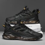 Men's Casual Athletic Sneakers - Breathable, Non-Slip Rubber Sole, Lace-Up Shoes for All Seasons, Chunky Sneakers, Movement Style, Leisure Style, Four Seasons