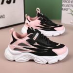 [Lightweight] Breathable Mesh Running Shoes, Casual Sports Style with Striped Pattern, All-Season Low Top Sneakers with Hook-and-Loop Fastener Closure, Round Toe Fabric Upper & EVA Sole for Boys and Girls, Cute Shoes - Image 7