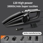 ⁦In-car Vehicle Household Indoor Large Vacuum Cleaner Power Large Suction Strong Vacuum Vehicle Small Vehicle Vacuum Cleaner Dry-wet Dual-use 12V⁩ - الصورة ⁦9⁩