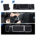 Universal Fit Car Seat Back Organizer, Large Capacity 600D Oxford Fabric with Multiple Pockets, Polyester Fiber Material, Vehicle Storage Solution - Image 7