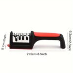⁦Knife Sharpener 4 Stages Professional Kitchen Knife Sharpening Stone Tungsten Diamond Ceramic Knife Sharpening Tool⁩ - الصورة ⁦7⁩