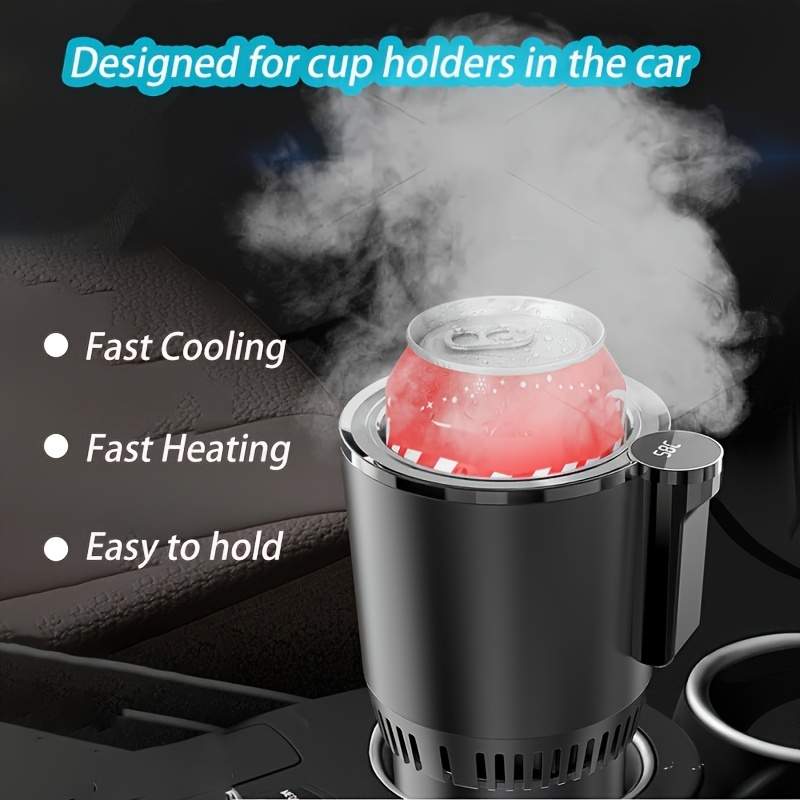 19f4ae35-e5fe-493e-a27f-ee27614a36d0.jpg Ellison 2-In-1 Smart Car Cup Warmer And Semiconductor Beverage Holder, Featuring Single-Point Temperature Control, Suitable for Various Bottle Sizes, with a Temperature Range of 0°C to 60°C, Designed for Standard Vehicle Cup Holders, Compatible with Up to - Image 1
