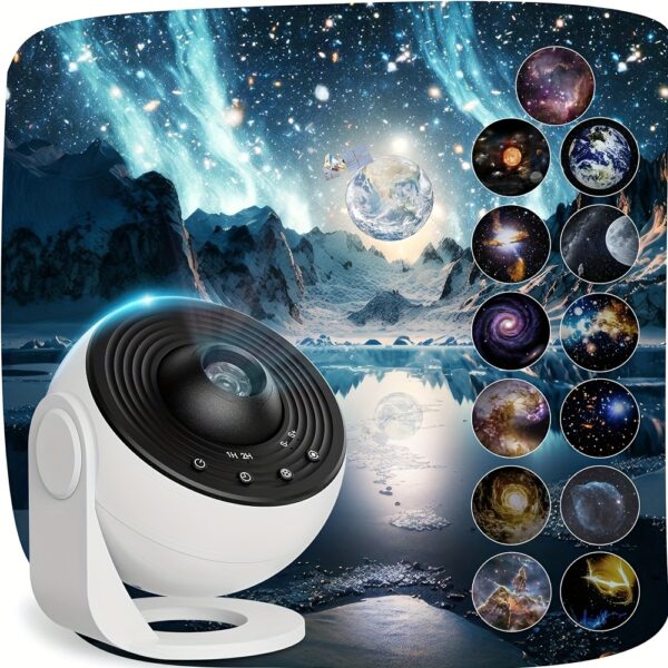 2025 New Model 4K HD Globe Projector PRO - 13-in-1 Interactive Planetarium Star Projector with 360° Rotating Night Light, USB-Powered Celestial Bedroom Decor for Kids, Home & Gifts, Light Projector for Bedroom