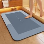 ⁦Super Absorbent Diatom Mud Bathroom Mat - Quick-Drying, Non-Slip Water-Absorbing Floor Mat, Soft And Comfortable, Suitable for Bathrooms, Showers, Laundry Rooms, Bedrooms, Living Rooms, Door Mats, Kitchen Mats, Machine Washable, Hand Washable.⁩ - الصورة ⁦3⁩