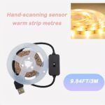 Valentine'S Day Warm White LED Strip Light with Motion Sensor - Easy Install USB Powered Lighting for Bedroom, Home, Kitchen, Wardrobe Decoration - Flexible Cuttable Tape, Romantic Space Theme, Non-changing White Light - Image 13