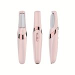 USB Rechargeable Electric Foot Pedicure Tool - Sleek White with Golden Accents, Dual Roller Heads for Smooth Feet, Portable Dead Skin & Callus Remover, 500mAh Lithium Battery, Home Spa Experience, Foot Smoothing Tool|Ergonomic Design|LED Display Feature - Image 3