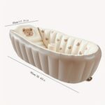 Korean baby inflatable bathtub bathtub Children high appearance level baby PVC bathtub bathtub portable collapsible bath tub game pool inflatable bathtub travel artifact - Image 2