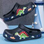 Casual Cute Cartoon Soft Sole Clogs For Boys, Breathable Lightweight Clogs For Indoor Outdoor Beach Pool - Image 4