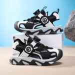Boys' Cool Sports Sandals with Rotating Button, Breathable Fabric Non-Slip Sole, Perfect for Beach, Hiking & Outdoor Activities in Spring/Summer - Lightweight, Shock-Absorbing, Round Toe Design, Summer Sandals - Image 2