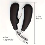 ⁦1pc Professional Nail Clippers G31, Heavy-Duty Toenail Trimmer, Anti-Splatter, Wide Opening, Sharp Stainless Steel Blade, Long Handle, Modern Style, for Men And Seniors⁩ - الصورة ⁦3⁩