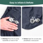 WESTTUNE Ultralight Air Cushion Sleeping Pad - Rectangular, Nylon, Foldable Camping Mattress with Built-in Air Pump, Ideal for Hiking and Outdoor Adventures, Camping Gear | Foldable Sleeping Pad | Durable Sleeping Pad - Image 2