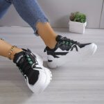 Women's Colorblock Casual Sneakers, Lace Up Comfy Soft Sole Platform Shoes, Lightweight Low-top Daily Shoes plus size - Image 10