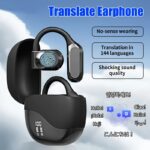 2025 new AI real-time translation, high-definition stereo, LED power display, Type-C charging port, touch control, compatible with all smartphones - suitable for meetings, sports, business, fitness, games, learning, airplane travel, etc. High-value appear