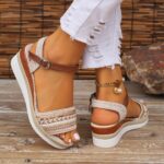 Elegant Women's High Heel Sandals - Open Toe, Lace-Up with Ankle Strap, Breathable Fabric & Faux Cover Sole for Summer - Image 2