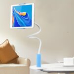 ⁦360-Degree Rotatable Tablet and Phone Stand with Flexible Gooseneck Clip Arm - Ideal for Watching in Bed and on a Table, Freeing Up Your Hands, Bedside Table Accessory | Modern Table Accessory | Adjustable Arm⁩ - الصورة ⁦6⁩