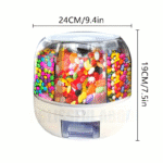 ⁦1pc Halloween Christmas Rotating Candy Bucket, Multi-Compartment Large Capacity Grain Storage Container, Mini Candy, Small Food Granules, Large Capacity Storage Bucket, Moisture-Proof Sealed Storage Jar⁩ - الصورة ⁦5⁩