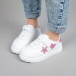 New Spring Collection 2025 Girls' Shoes Featuring Cute Heart Designs, Versatile Sneakers, Stylish Everyday White Shoes. - Image 6