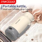 PANCERKA 1.0L Portable Electric Kettle - 800W High Power, Stainless Steel Travel Coffee Boiler with Smart Temperature Control, LED Display, and Easy-Clean Design for Home and Travel Use, Travel Mug Kettle | Sleek White Finish | Durable Construction - Image 11