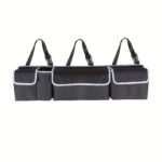 Universal Fit Car Seat Back Organizer, Large Capacity 600D Oxford Fabric with Multiple Pockets, Polyester Fiber Material, Vehicle Storage Solution - Image 5