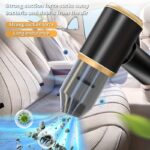 ⁦For Mini Handheld Vacuum Cordless, Car Vacuum Cleaner Portable Charging, Three-in-One, Dust Suction and Air Blower and Hand Pump, 5000PA Hand Vacuum High Power, Cleaning Favorite⁩ - الصورة ⁦9⁩
