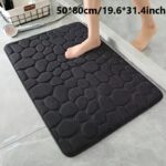 1pc Anti Slip Pebble Pattern Soft Absorbent Foot Pads for Bathroom, Bedroom & Kitchen - Absorbs water and reduces slipping - Image 12
