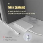 ⁦2pcs LED Smart Sensor Night Light USB Rechargeable Sensor Wall Light with Motion Sensor Illumination, Adjustable Up and Down for Bedroom, Hallway, Cabinet and Kitche⁩ - الصورة ⁦9⁩