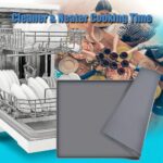Disposal Dishwasher Mat, Portable Silicone Pad with Raised Edges, Small Dishwasher Drip Tray for Leaks, Anti-Slip Protective Mat, 59.94cm x 59.94cm - Image 11
