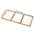 Wooden Triptych Mirror Reggio Classroom Folding Acrylic Three-Sided Mirror Suitable for Light Table Light and Shadow Classroom Decoration Material - Image 6