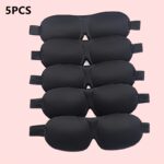 1/3/5/10 Pack Sleep Pure Black 3D Contoured Eye Mask - Pure Blackout, Soft Comfortable Ergonomic Design, Hypoallergenic & Fragrance-Free for Adults, Men & Women - Travel, Home, Office Use, Sleep Enhancement | Modern Sleepwear | Skinfriendly Material, Slee - Image 7