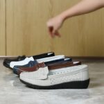 2025 Spring/Autumn Women's Slip-On Casual Shoes - Breathable Synthetic Cover Low-Top Sneakers with TPR Sole, Comfortable Round Toe & Decorative Bow Detail for Summer Casual Attire, Summer Shoes | Slipon Shoes | Synthetic Cover Shoes - Image 13