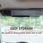 Anti-Glare Polarized Car Sun Visor Extension – Acrylic Material, Blocks Stray Light, Reduces Snow Blindness & UV Rays, Easy Snap-On Installation for All Vehicles, Sun Visor for Car - Image 3