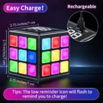⁦Rechargeable Brain-Boosting Game Cube for Youngsters & Adults - 15 Fun Memory & Speed Games, Adjustable Volume, USB Charging - Perfect Gift for Boys & Girls Ages 6+⁩ - الصورة ⁦5⁩