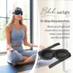 1/3/5/10 Pack Sleep Pure Black 3D Contoured Eye Mask - Pure Blackout, Soft Comfortable Ergonomic Design, Hypoallergenic & Fragrance-Free for Adults, Men & Women - Travel, Home, Office Use, Sleep Enhancement | Modern Sleepwear | Skinfriendly Material, Slee - Image 10