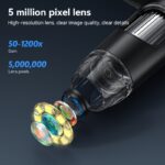 7-inch HD digital microscope, equipped with eight adjustable LED lights, can be operated remotely and supports photography and video recording - Image 9