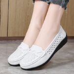 2025 Spring/Autumn Women's Slip-On Casual Shoes - Breathable Synthetic Cover Low-Top Sneakers with TPR Sole, Comfortable Round Toe & Decorative Bow Detail for Summer Casual Attire, Summer Shoes | Slipon Shoes | Synthetic Cover Shoes - Image 8