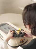 ⁦Kids Racing Game Console with Steering Wheel - Realistic Driving Experience, Competitive Toy for Ages 3-6, Exciting Strategy Game, New Year Gift, USB Powered, ABS Material, Traffic Education⁩ - الصورة ⁦8⁩