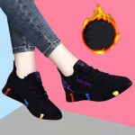 ⁦Women's Breathable Low-Top Sneakers - Camouflage Print Lace-Up Casual Shoes with Cushioned PVC Sole, All-Season Comfort for Casual Attire, Ladies Sneakers, Durable Traction Footwear⁩ - الصورة ⁦4⁩